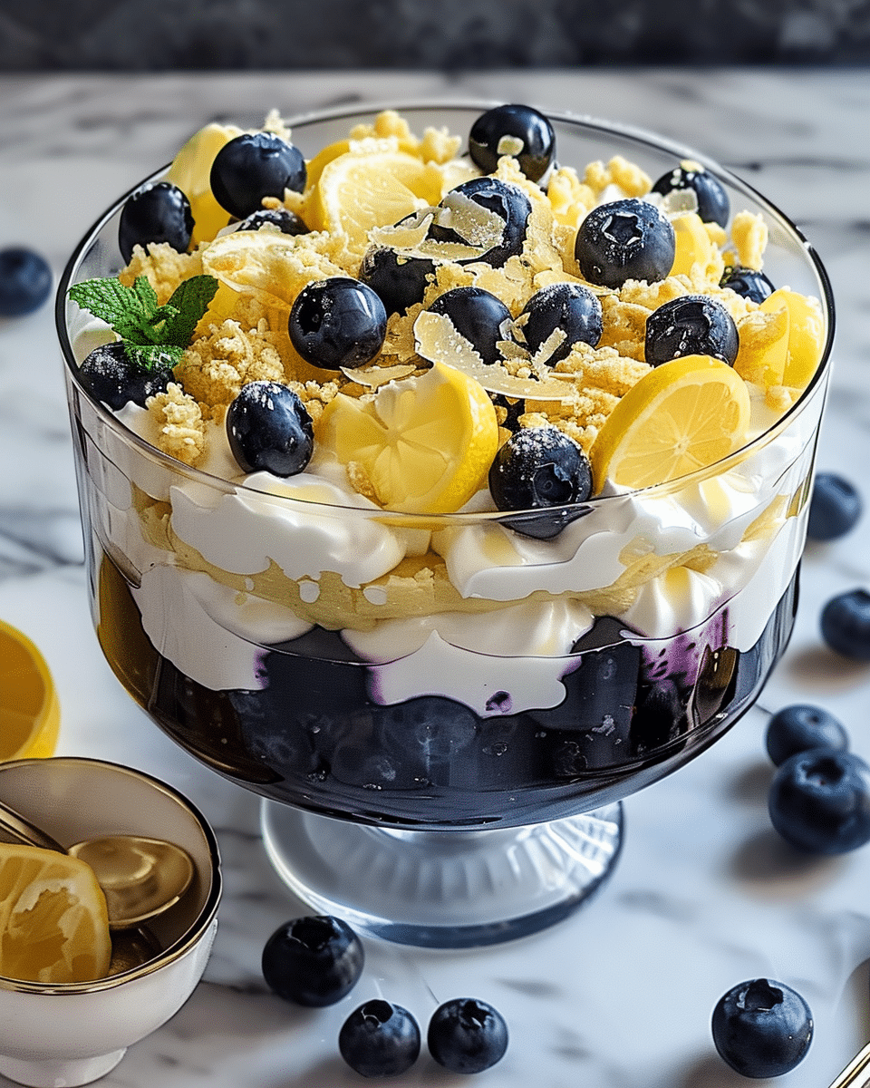 Lemon Blueberry Trifle: A Refreshing Burst of Flavor