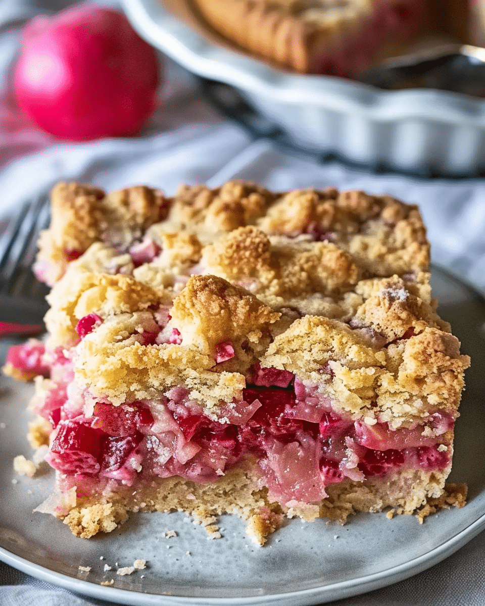 Rhubarb Buckle: A Rustic and Charming Spring Cake