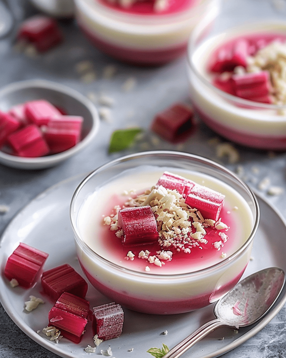Rhubarb Panna Cotta: A Perfect Harmony of Tangy and Creamy
