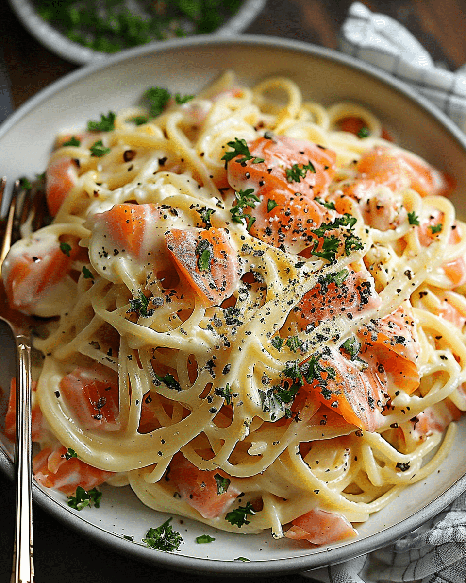 Smoked Salmon Carbonara