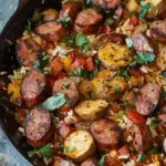 Summer Sausage Skillet with Andouille Sausage: A Flavorful One-Pan Meal