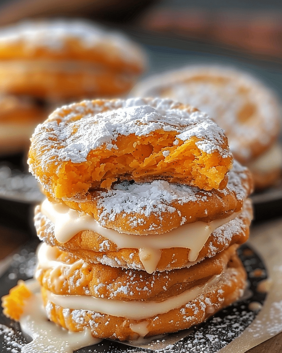 Sweet Potato Stuffed Fried White Oreos Recipe