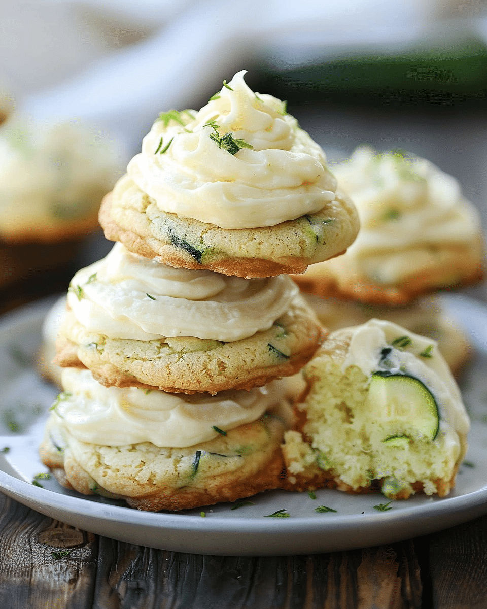 Zucchini Cookies with Cream Cheese Frosting Recipe